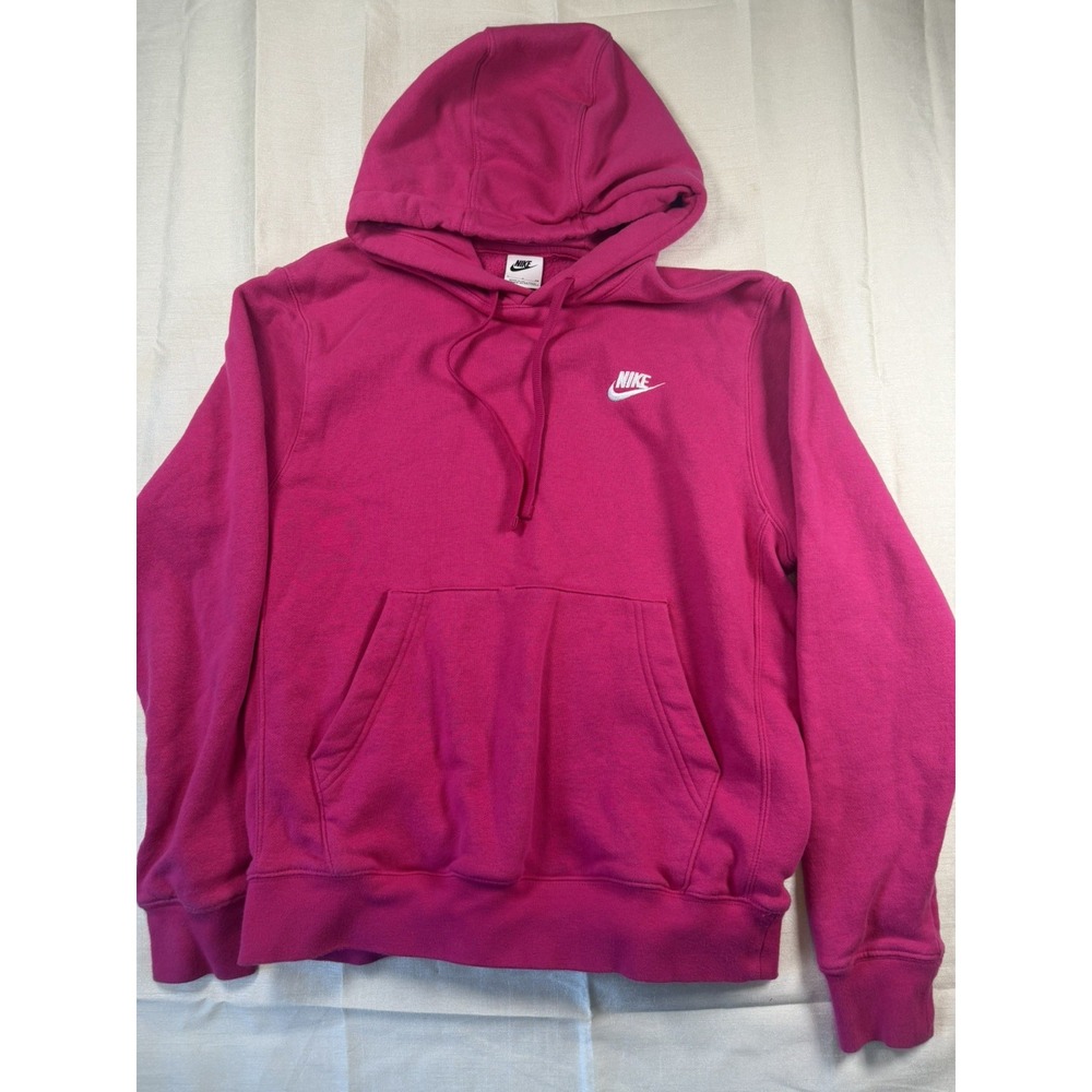 Nike Sportswear Club Fleece Pullover Hoodie | Adult Small Hot Pink / Fuchsia